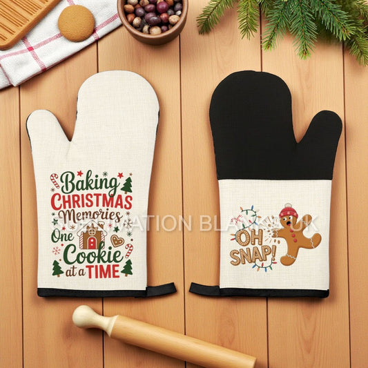 ✨NEW✨ Linen oven mitts with silicon (Pair)