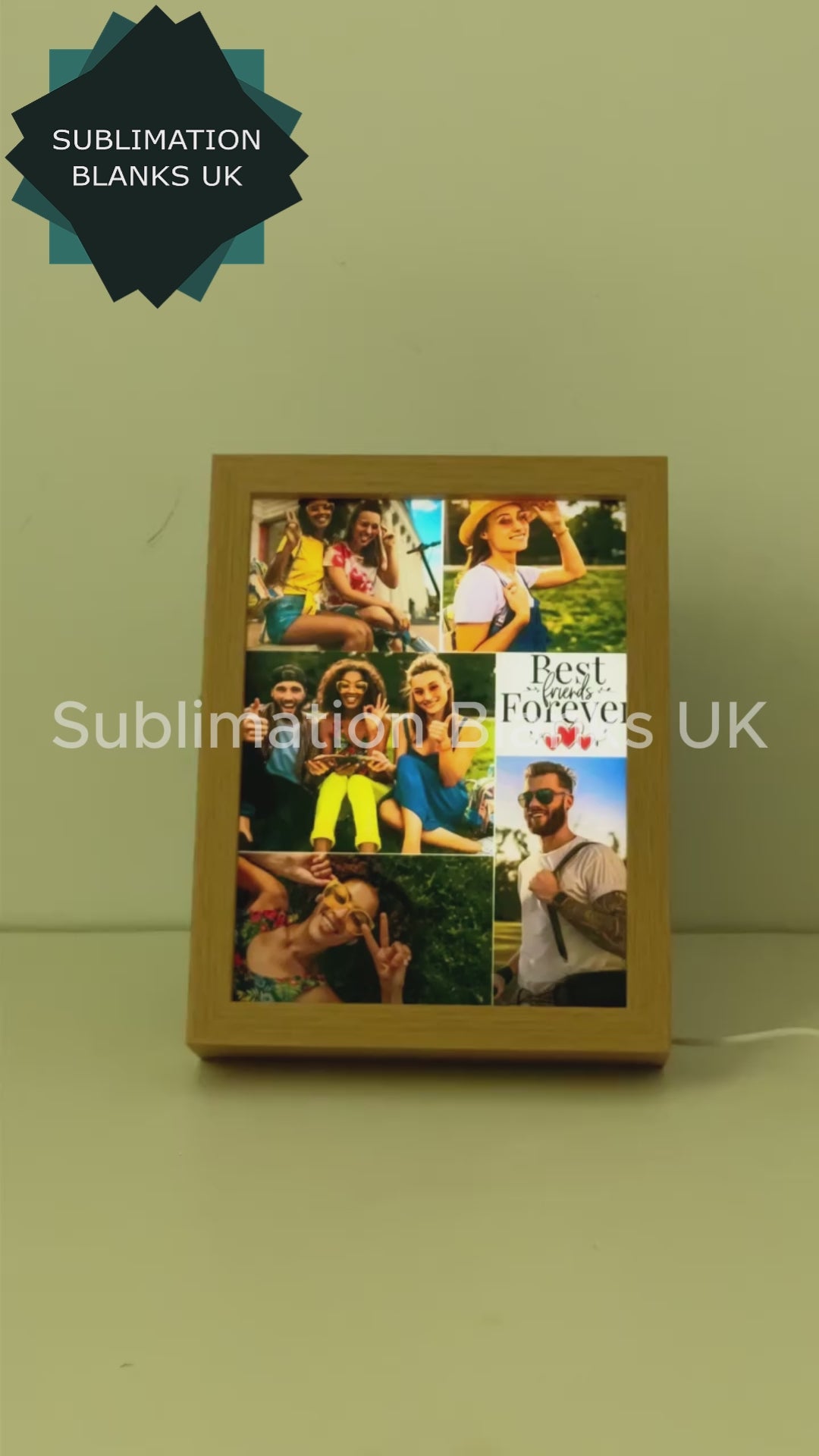 PRE-ORDER Sublimation LED Photo Frame (Multi-Pack)