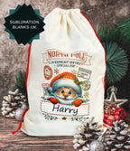 Linen Sublimation Santa Sack
