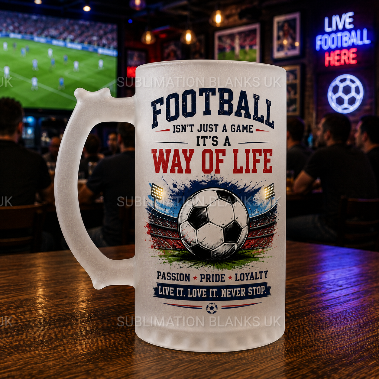 24x sublimation beer mugs