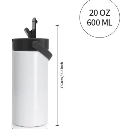 Stainless steel sublimation water bottle, leakproof tumbler